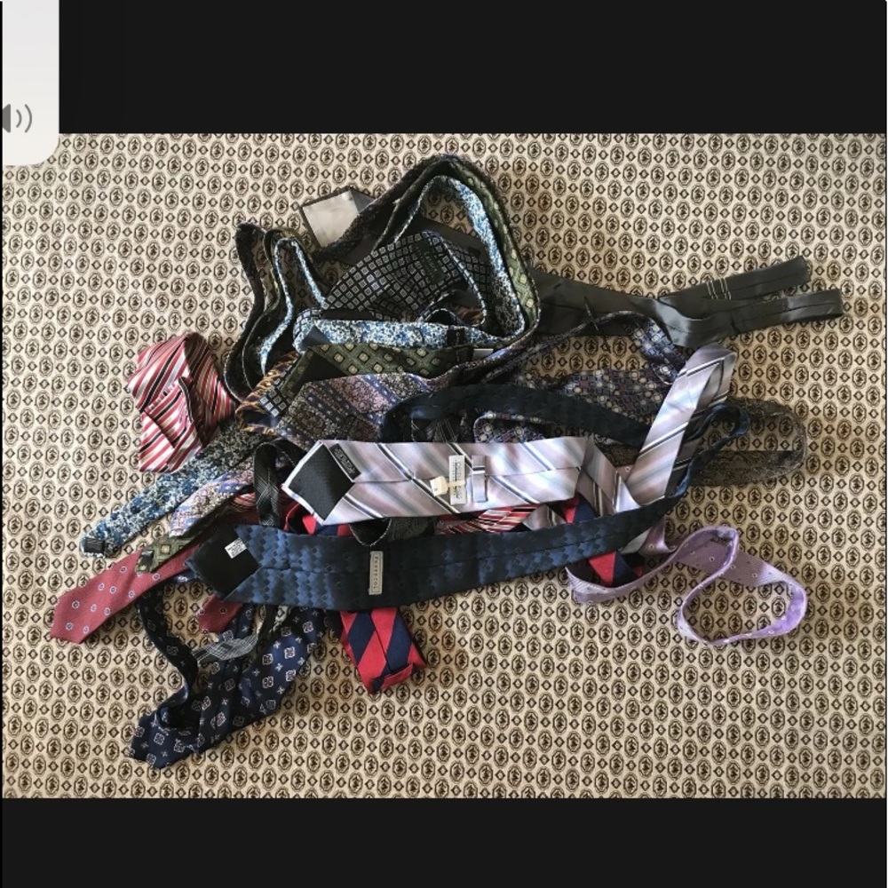 Wholesale lot of 15 designer Ermenegildo Zegna Hugo Boss silk ties